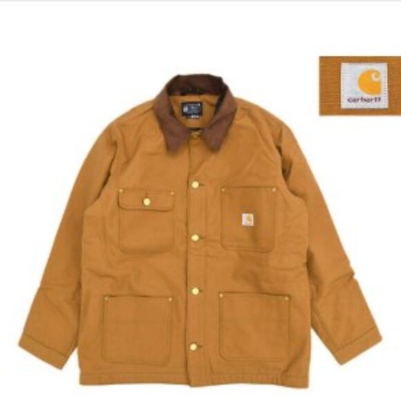 NEW Carhartt Men's Jacket Chore Coat Loose Fit Duck Blanket-Lined
